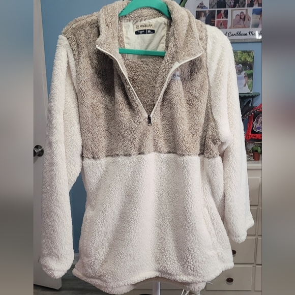 Magellan Outdoors Sherpa Fleece 1/4 zip pullover - Picture 1 of 4